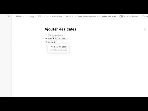 Vidéo: Comment Ajouter Des Dates