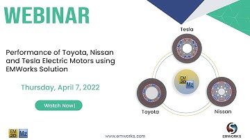 Performance of Toyota, Nissan and Tesla Electric Motors using MotorWizard