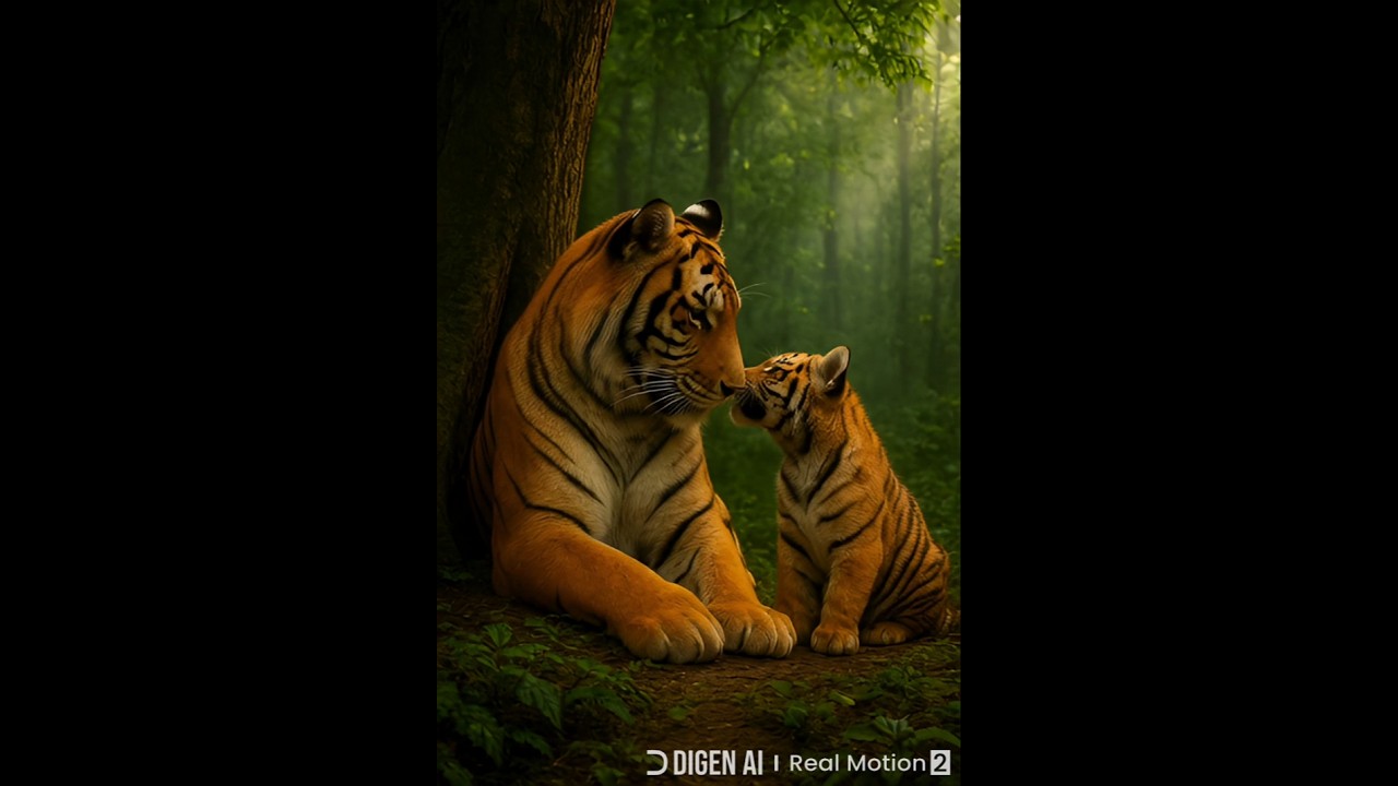 "Silent Bond of the Jungle 🐅🧡"