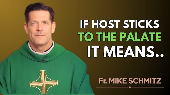 5 HIDDEN TRUTHS ABOUT WHEN THE EUCHARISTIC HOST STICKS TO THE MOUTH - Fr Mike Schmitz