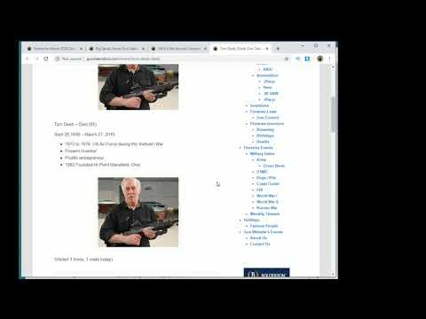 Tom Deeb March 20, 2020 - Firearm History at GunCalendars.com