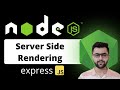 Server side rendering with ejs and nodejs