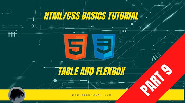 Basic HTML and CSS Tutorial (Part 9) Table and Flexbox
