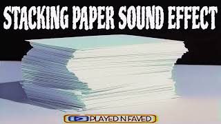 Stacking Paper Sound Effects