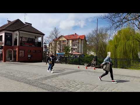 Lebork  downtown Poland.