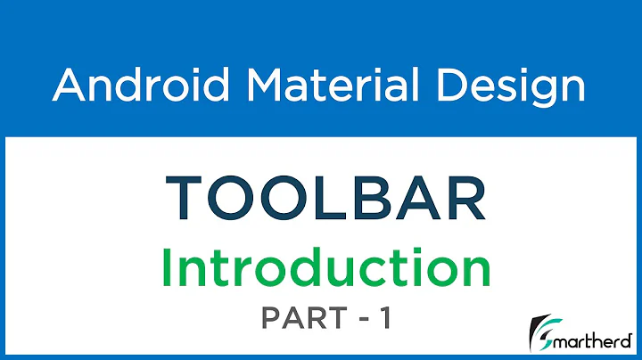 #200 Android TOOLBAR Overview and Introduction: Android Material Design. Part - 1