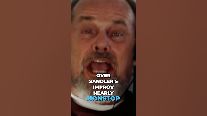Sandler Kept Nicholson in tears filming ‘Anger Management' #adamsandler #movies #behindthescenes
