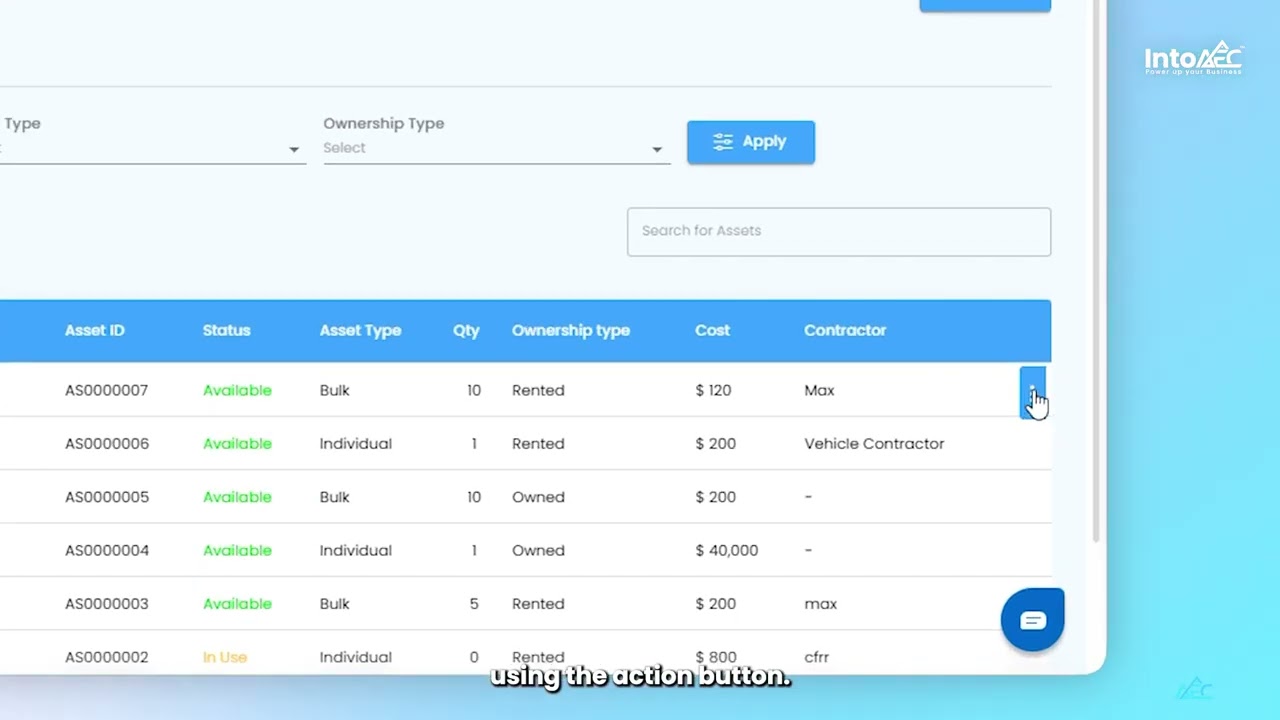 Managing and Tracking Organizational Assets Effectively  Tutorial - IntoAEC