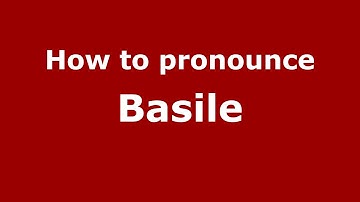 How to pronounce Basile (Spanish/Argentina) - PronounceNames.com