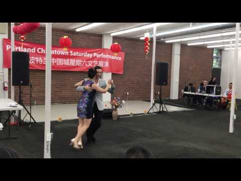 Dominic Bridge and Remanda Xiang Performing for PDX China town Revitalization Program(1 of 2)