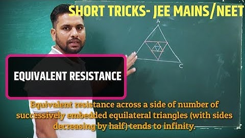 class 12 | current electricity |resistance of infinite ladder network |tips | trick | jee |neet