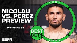 Best Bets for UFC Vegas 91: Matheus Nicolau vs. Alex Perez | ESPN MMA