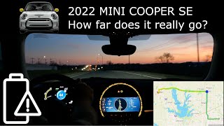 2022 Mini Cooper SE - Mild Weather Range Test - Suburban & Highway  - Real World - Electric Car (EV)