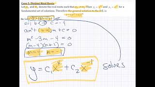 Cauchy Euler Equations