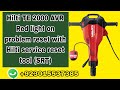Hilti service reset tool red light on problem reset Hilti TE 2000 AVR with Hilti service tool (SRT).
