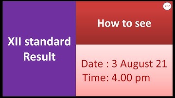 Maharashtra board XII result  ||  3 August 2021 at 4.00 pm