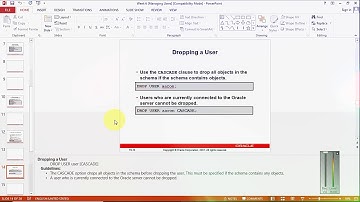 How to drop a user in oracle in DBA (database administrator) in urdu hindi | drop a user | part 10