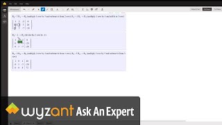 Solve a system of 3 equations and 3 unknowns using Gaussian Elimination