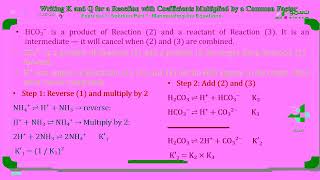 Celebrity NSMO Olympiad -Chemistry- Lesson 13 Chemistry Writing K and Q for a Reaction with Coefficients Wealth
