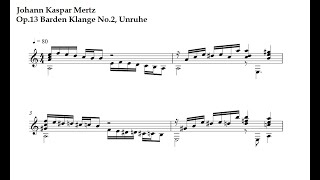 J. Kaspar Mertz. Op.13 N2, Unruhe