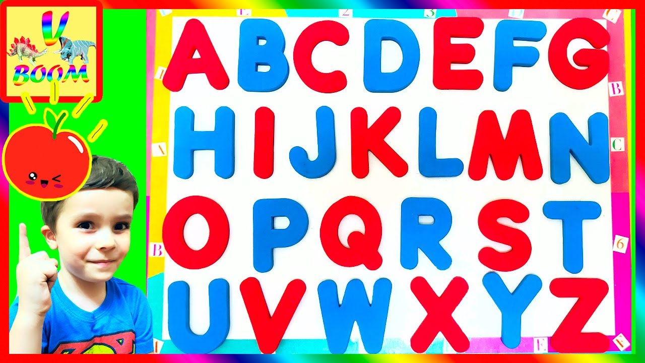 Easy Learn ENGLISH ALPHABET for Kids! ABC Song Learning Video for