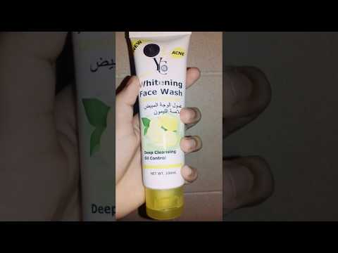 Yc whitening acne clear lemon extract oil control face wash review