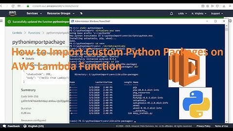 How to Import Custom Python Packages on AWS Lambda Function