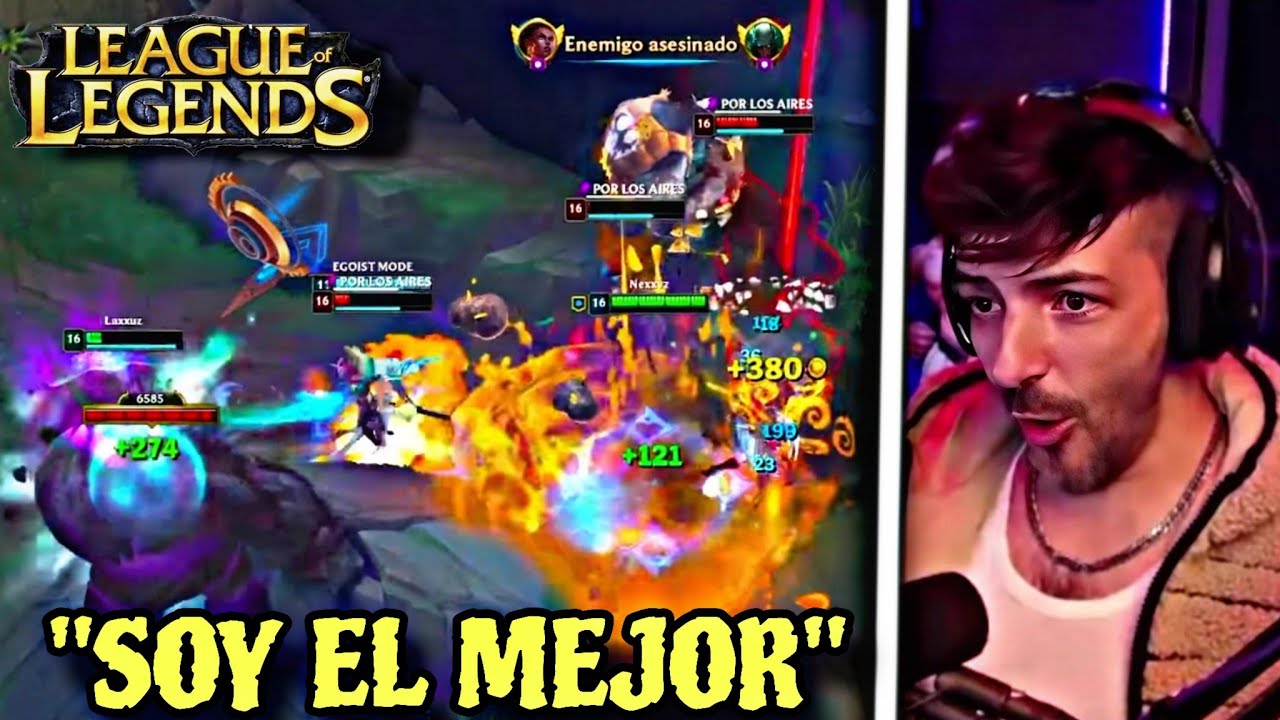 NEXXUZ, MORPHAINS, KENFLOW, LAXXUZ Y NEFA SE ENFRENTAN AL EQUIPO DE ISAWELA EN LOL 😎🔥(ÉPICO)