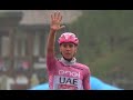 Cycling  giro ditalia 2024   tadej pogacar easily wins giro stage 16 in the rain 