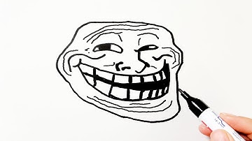 How to Draw a Troll Face