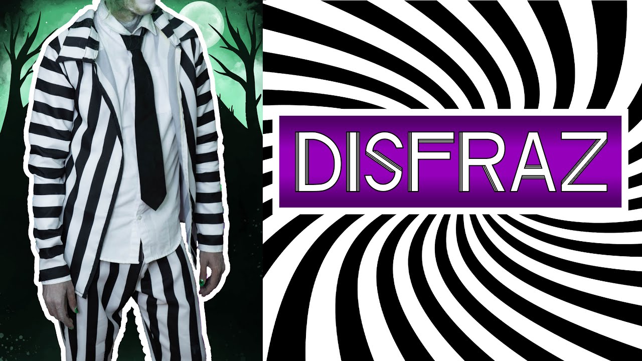 Cómo hacer DISFRAZ de BEETLEJUICE sin patrones | Halloween DIY