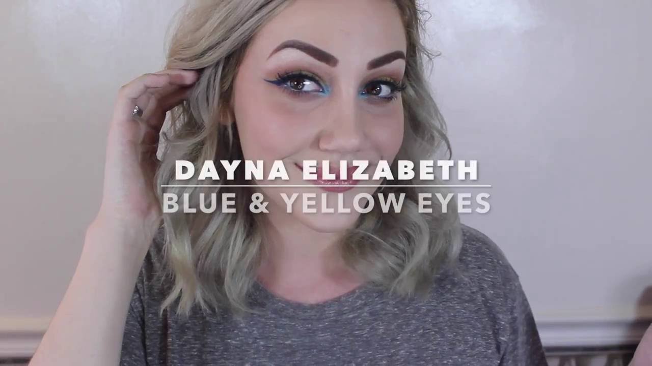 BLUE & YELLOW SUMMER COLORS MAKEUP TUTORIAL // Dayna Elizabeth