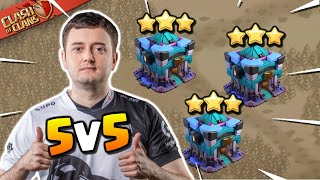 Thrilling Live Attacks! INTZ vs Eleven Original - 5v5 War (Clash of Clans)