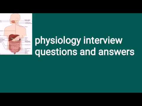 Physiology Interview Questions and Answers - YouTube