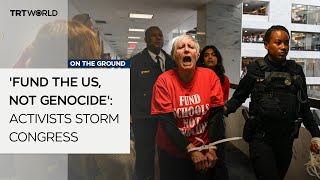 Nearly 50 activists arrested in Congress for supporting arms embargo