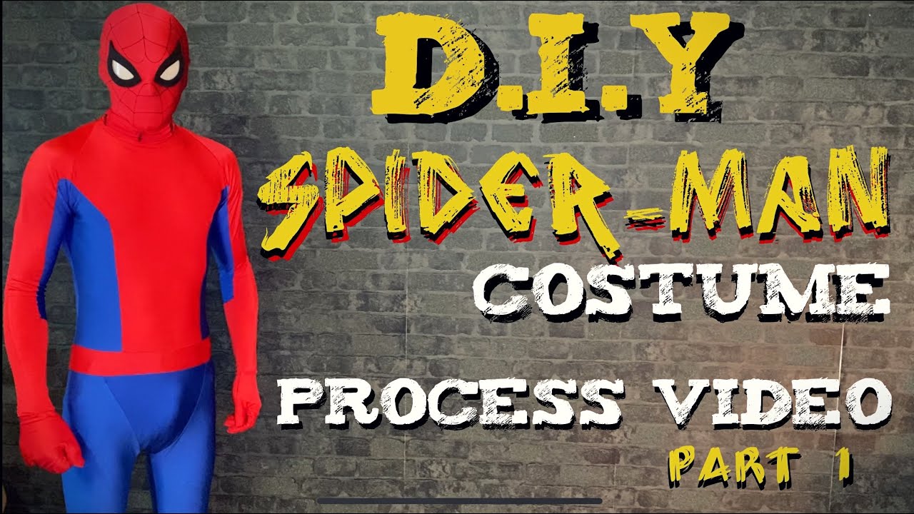 Видео процесса создания костюма Человека-паука. Часть 1