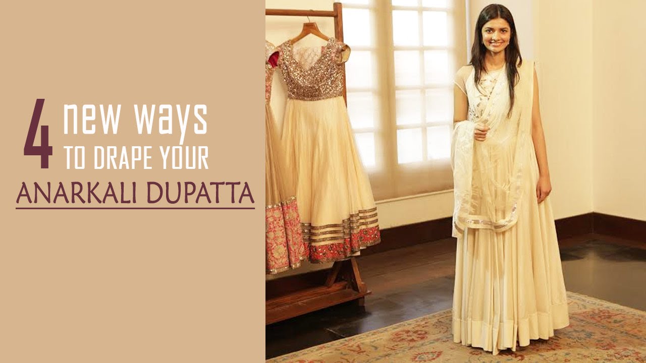 dupatta style on frock suit