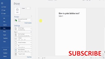 HOW TO PRINT HIDDEN TEXT?