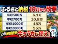 10月から実質値上げ！今年のふるさと納税は9月中！