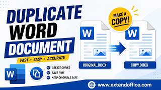 How to duplicate a Word document?