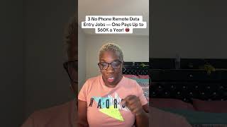 3 No Phone Remote Data Entry Jobs — One Pays Up to $60K a Year! 📵