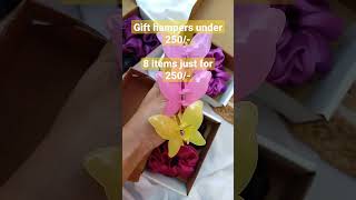 Gift hampers under 250/- for order DM on WhatsApp 9201379276 #shortvideo #packing #smallbusiness