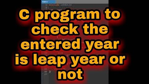 Write a c program to check the entered year is leap year or not |#shorts#harrybhai @CodeWithHarry