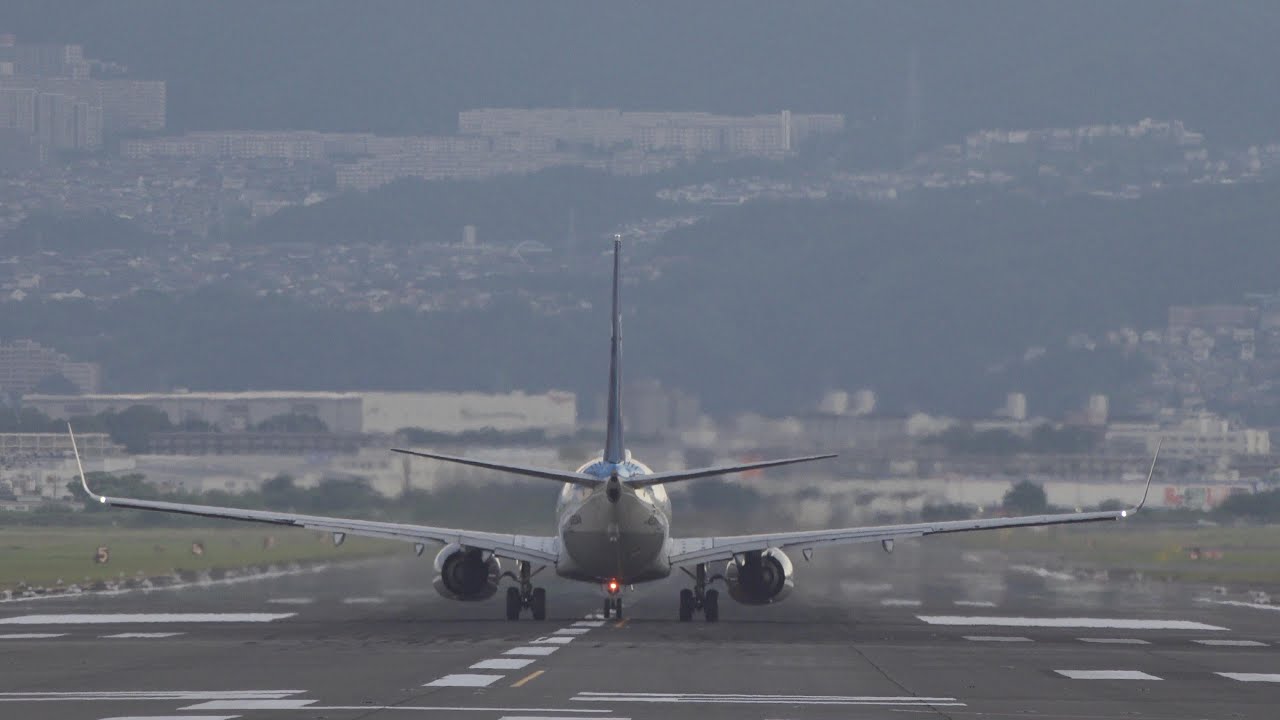 ボーイング737 800 Ana9 札幌行 Jaan 伊丹空港 08 30t17 14 Youtube
