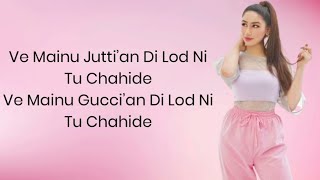 Gucci’an Di Lod Ni Tu Chahide(Lyrics) | Aroob Khan Ft. Riyaz Aly | Mix Singh | Kaptaan