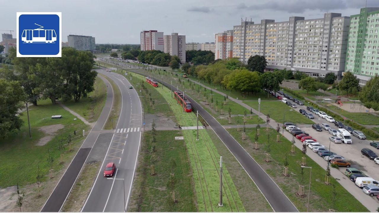 Električka už jazdí na koniec Petržalky. Pohľad z vtáčej perspektívy (júl 2025)
