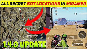 ALL SECRET BOT LOCATIONS IN MIRAMER IN 2021 | PUBG MOBILE | NEW SECRET BOT LOCATIONS | ASIA SERVER |
