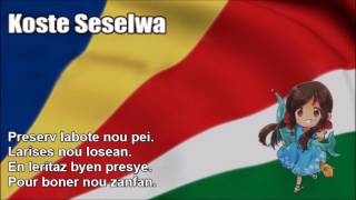 Video thumbnail of "National Anthem of Seychelles (Koste Seselwa) - Nightcore Style With Lyrics"