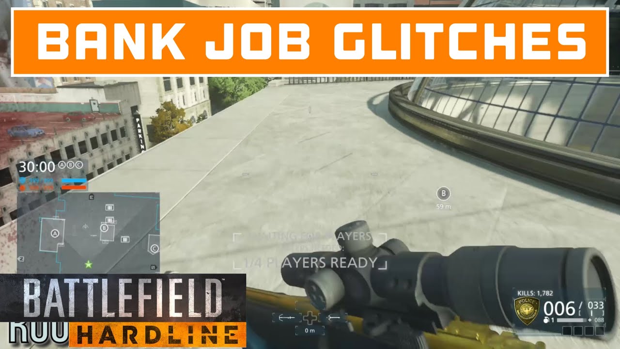 Bank job Glitches & Secret Rooftops tutorial Battlefield Hardline YouTube