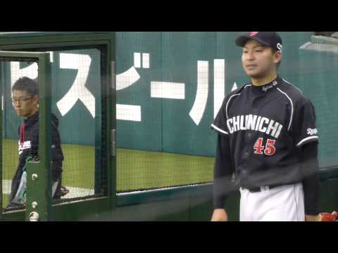 20130612　田島投手の投球練習＆昌さん　＠西武ドーム